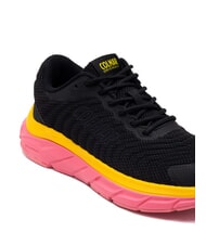 COLMAR URBANTRAIL COLORS Baskets noir-rose vif/jaune vif - Chaussures unisexe - 4