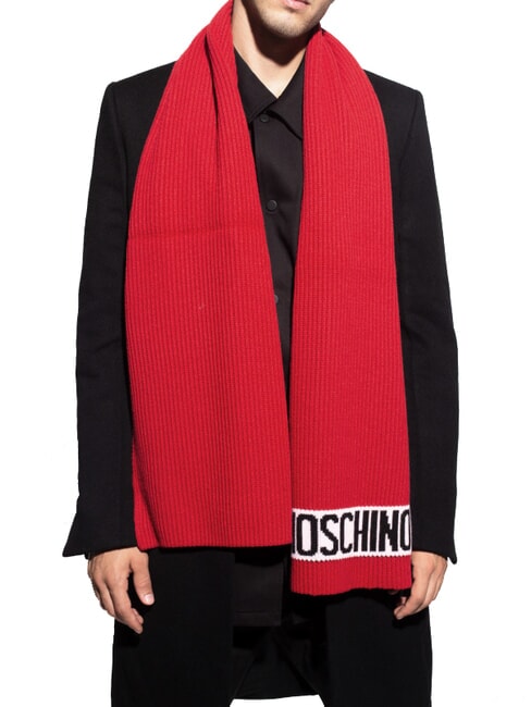 LOGO Écharpe côtelée rouge - Écharpes