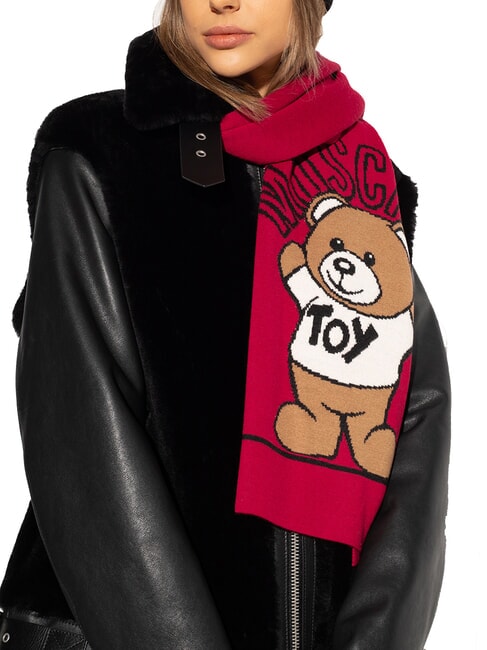 TEDDY Écharpe en laine mélangée rouge - Écharpes