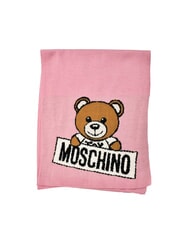 MOSCHINO TEDDY LOGO Écharpe en laine mélangée - Écharpes