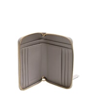 COCCINELLE VOILE Portefeuille en cuir à fermeture éclair de taille moyenne gris clair - Portefeuilles Femme - 2