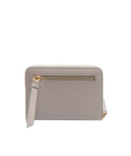 COCCINELLE VOILE Portefeuille en cuir à fermeture éclair de taille moyenne gris clair - Portefeuilles Femme - 3