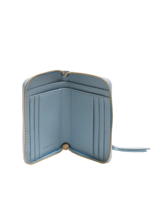 VOILE Portefeuille en cuir à fermeture éclair de taille moyenne brume bleue - Portefeuilles Femme