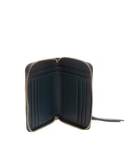 COCCINELLE VOILE Portefeuille en cuir à fermeture éclair de taille moyenne bleu nuit - Portefeuilles Femme - 2