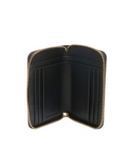 COCCINELLE VOILE Portefeuille en cuir à fermeture éclair de taille moyenne Noir - Portefeuilles Femme - 2