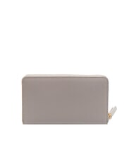 COCCINELLE VOILE Grand portefeuille en cuir avec fermeture éclair gris clair - Portefeuilles Femme - 3