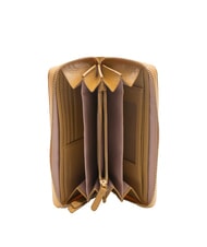 COCCINELLE VOILE Grand portefeuille en cuir avec fermeture éclair beige frais - Portefeuilles Femme - 2