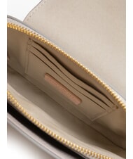 COCCINELLE FAINT Mini sac en cuir martelé gris clair - Sacs pour Femme - 6