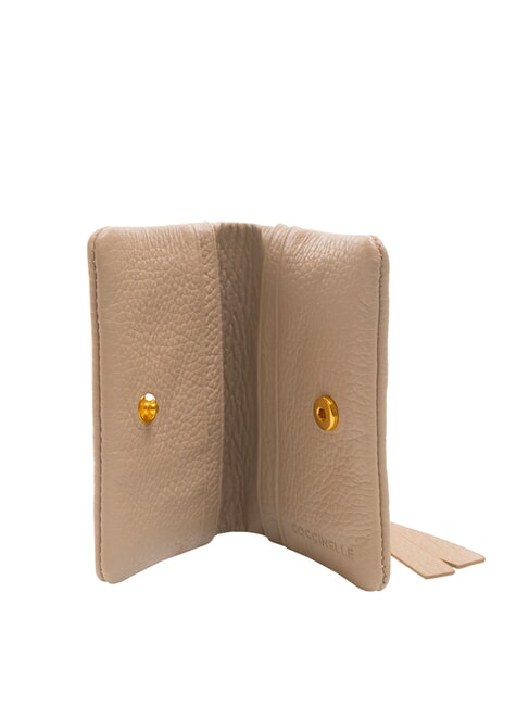 SOFTY Porte-cartes en cuir martelé rose poudré - Portefeuilles Femme