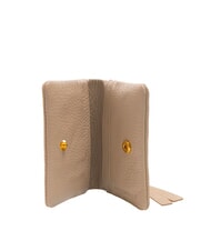 COCCINELLE SOFTY Porte-cartes en cuir martelé rose poudré - Portefeuilles Femme - 2