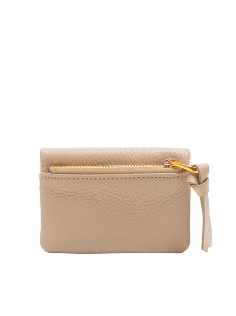 SOFTY Porte-cartes en cuir martelé rose poudré - Portefeuilles Femme