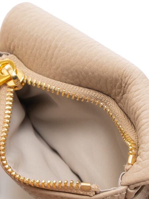 SOFTY Porte-cartes en cuir martelé rose poudré - Portefeuilles Femme