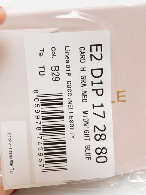 SOFTY Porte-cartes en cuir martelé bleu nuit - Portefeuilles Femme