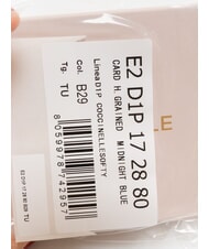 COCCINELLE SOFTY Porte-cartes en cuir martelé bleu nuit - Portefeuilles Femme - 3