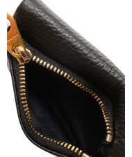 COCCINELLE SOFTY Porte-cartes en cuir martelé Noir - Portefeuilles Femme - 4