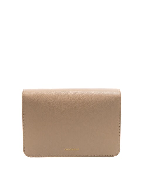 TULIP Sac bandoulière en cuir martelé rose poudré - Sacs pour Femme