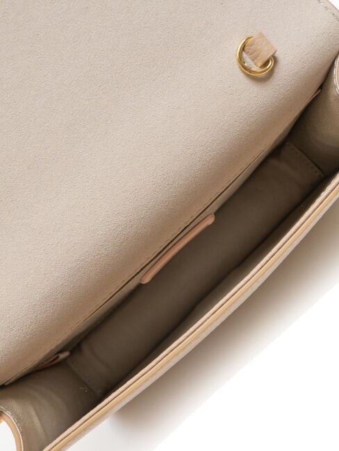 TULIP Sac bandoulière en cuir martelé rose poudré - Sacs pour Femme