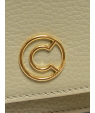 COCCINELLE TULIP Sac bandoulière en cuir martelé vert céladon - Sacs pour Femme - 3