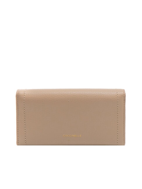 TALEA Portefeuille continental en cuir martelé rose poudré - Portefeuilles Femme