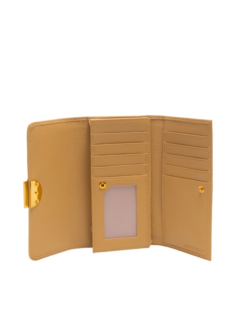 TALEA Portefeuille continental en cuir martelé beige frais - Portefeuilles Femme