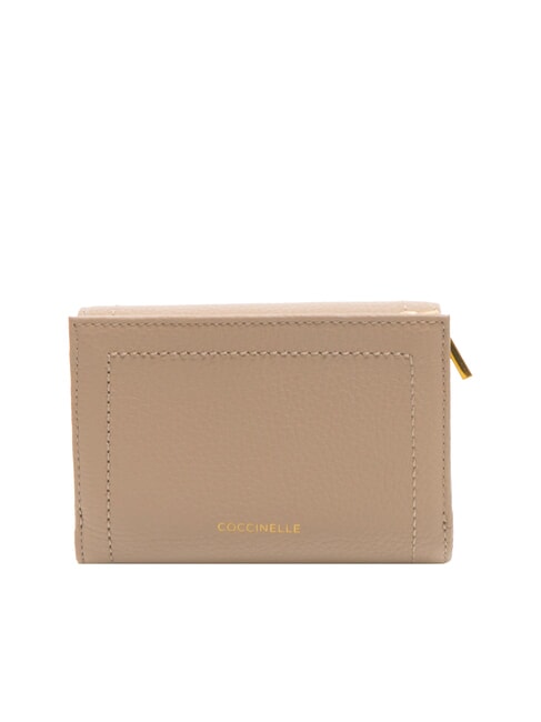 TALEA Portefeuille moyen en cuir martelé rose poudré - Portefeuilles Femme