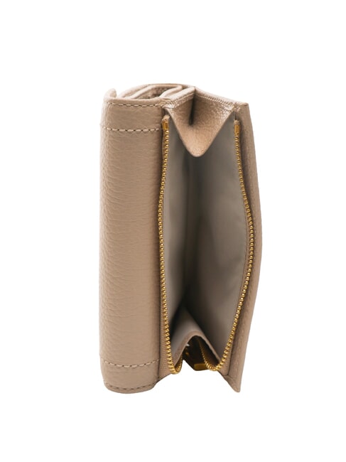 TALEA Portefeuille moyen en cuir martelé rose poudré - Portefeuilles Femme