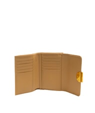 COCCINELLE TALEA Portefeuille moyen en cuir martelé beige frais - Portefeuilles Femme - 2