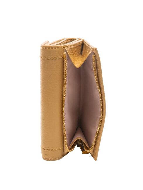 TALEA Portefeuille moyen en cuir martelé beige frais - Portefeuilles Femme