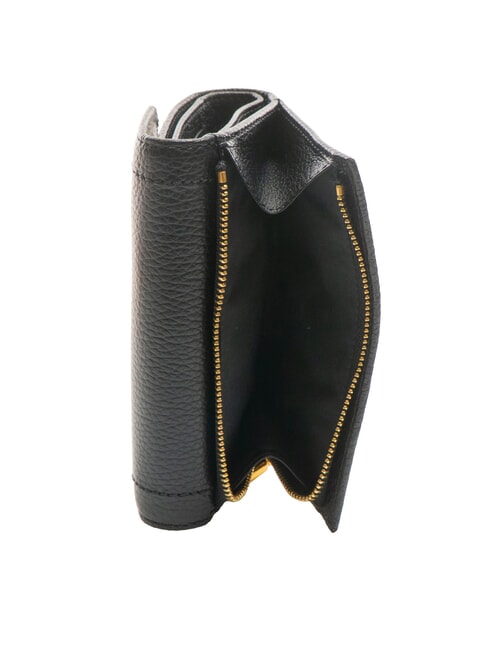 TALEA Portefeuille moyen en cuir martelé Noir - Portefeuilles Femme