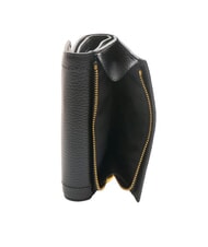 COCCINELLE TALEA Portefeuille moyen en cuir martelé Noir - Portefeuilles Femme - 4