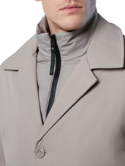 NORTH TECH Veste avec plastron amovible kaki vintage - Vestes pour hommes