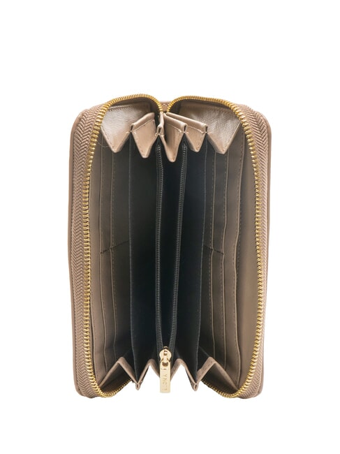 CALIPSO Portefeuille zippé amande - Portefeuilles Femme