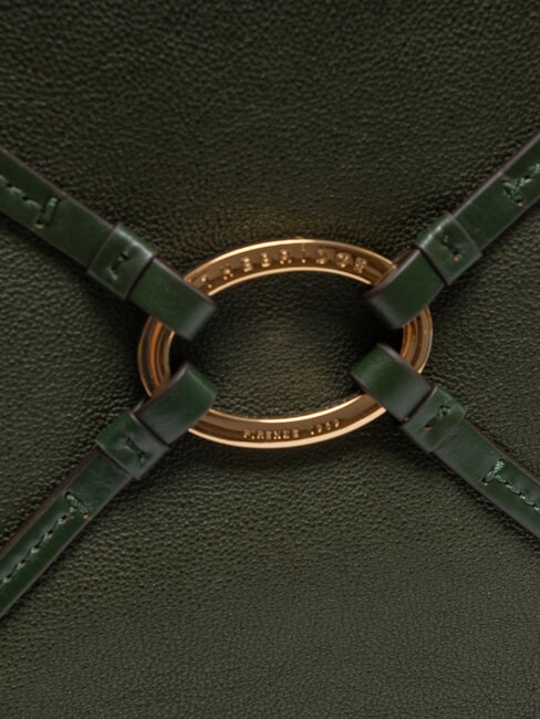 AMELIA Sac à bandoulière en cuir derby vert environ or - Sacs pour Femme