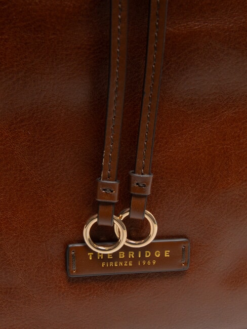 CARLOTTA Sac cartable en cuir avec poches MARRON - Sacs pour Femme