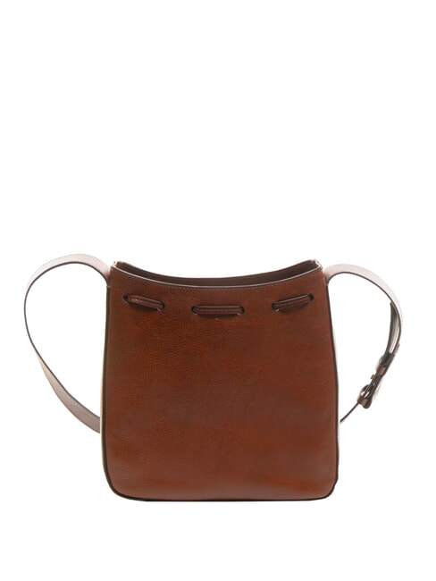 CARLOTTA Sac seau en cuir MARRON - Sacs pour Femme