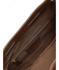 THE BRIDGE CARLOTTA Sac seau en cuir MARRON - Sacs pour Femme - 5