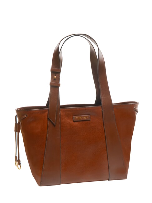 CARLOTTA Sac shopping en cuir MARRON - Sacs pour Femme