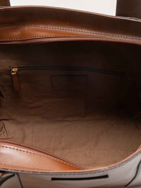 CARLOTTA Sac shopping en cuir MARRON - Sacs pour Femme