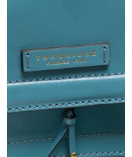 THE BRIDGE ELBA Sac en cuir avec rabat bandoulière bleu océan ykk 370 - Sacs pour Femme - 3