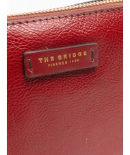 THE BRIDGE CARLOTTA Trousse de beauté en cuir cassis / or - Trousses - 3