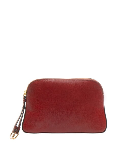 CARLOTTA Trousse de beauté en cuir cassis / or - Trousses