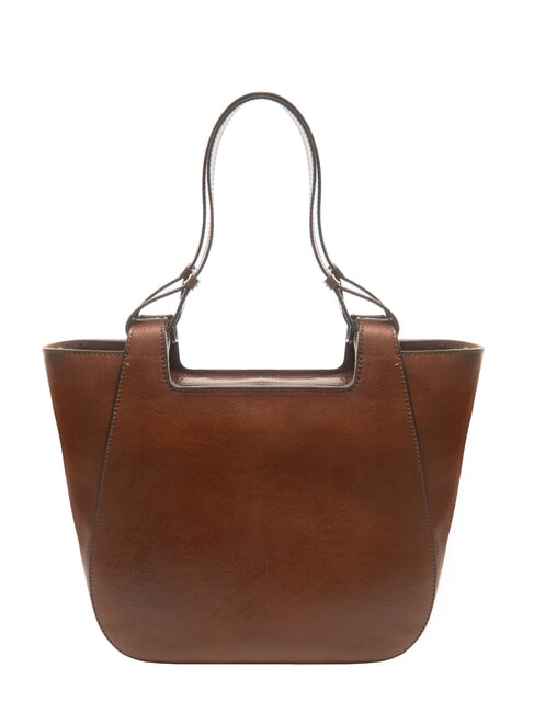 LUCIA Sac à bandoulière en cuir MARRON - Sacs pour Femme
