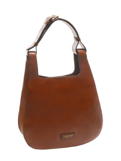 LUCIA Sac à bandoulière Hobo en cuir MARRON - Sacs pour Femme