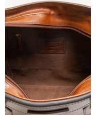 THE BRIDGE ANGELA Sac &agrave; bandouli&egrave;re en cuir MARRON - Sacs pour Femme - 5