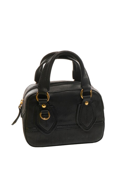 DAPHNE Mini sac de coffre en cuir black Gold - Sacs pour Femme