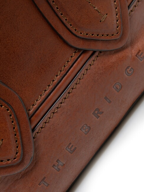 DAPHNE Mini sac de coffre en cuir MARRON - Sacs pour Femme