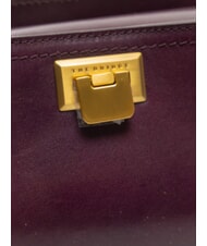 THE BRIDGE FEDERICA Sac à bandoulière en cuir raisin ab. or - Sacs pour Femme - 3