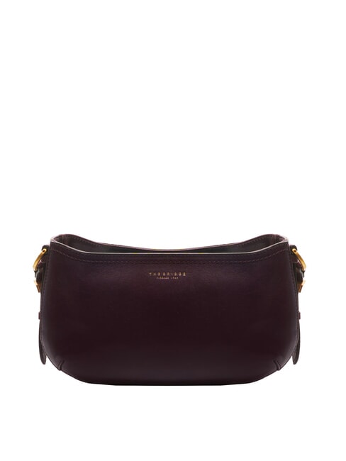 FEDERICA Sac à bandoulière en cuir raisin ab. or - Sacs pour Femme