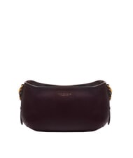 THE BRIDGE FEDERICA Sac à bandoulière en cuir raisin ab. or - Sacs pour Femme - 4
