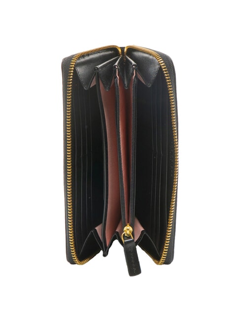 AMELIA Grand portefeuille zippé black Gold - Portefeuilles Femme